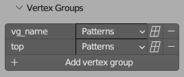 Vertex Groups