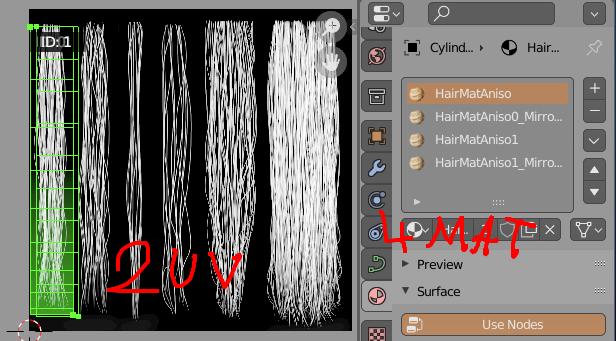 hair texture map