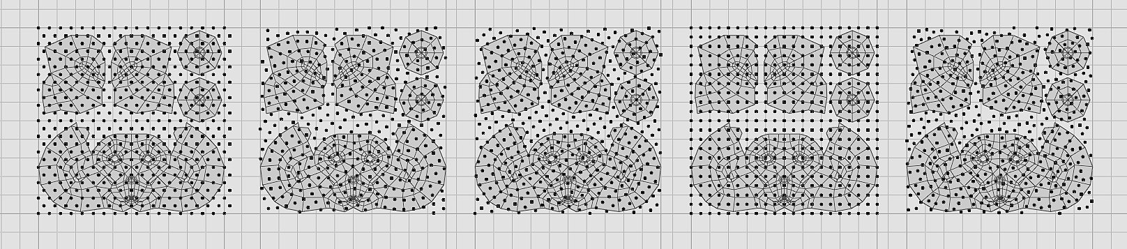 UV points distributions